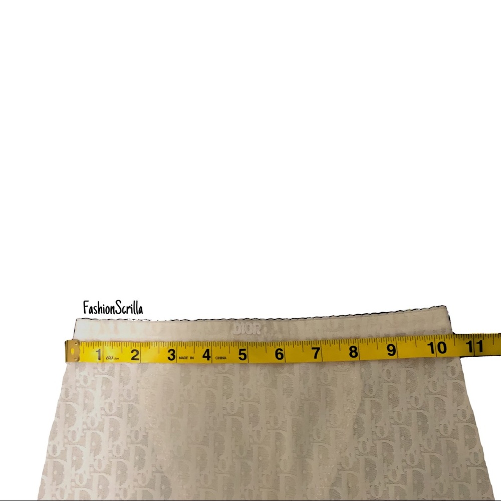 Vintage Christian Dior Sheer Monogram Beige Trotter Logo Girdle Biker Shorts - Picture 13 of 16